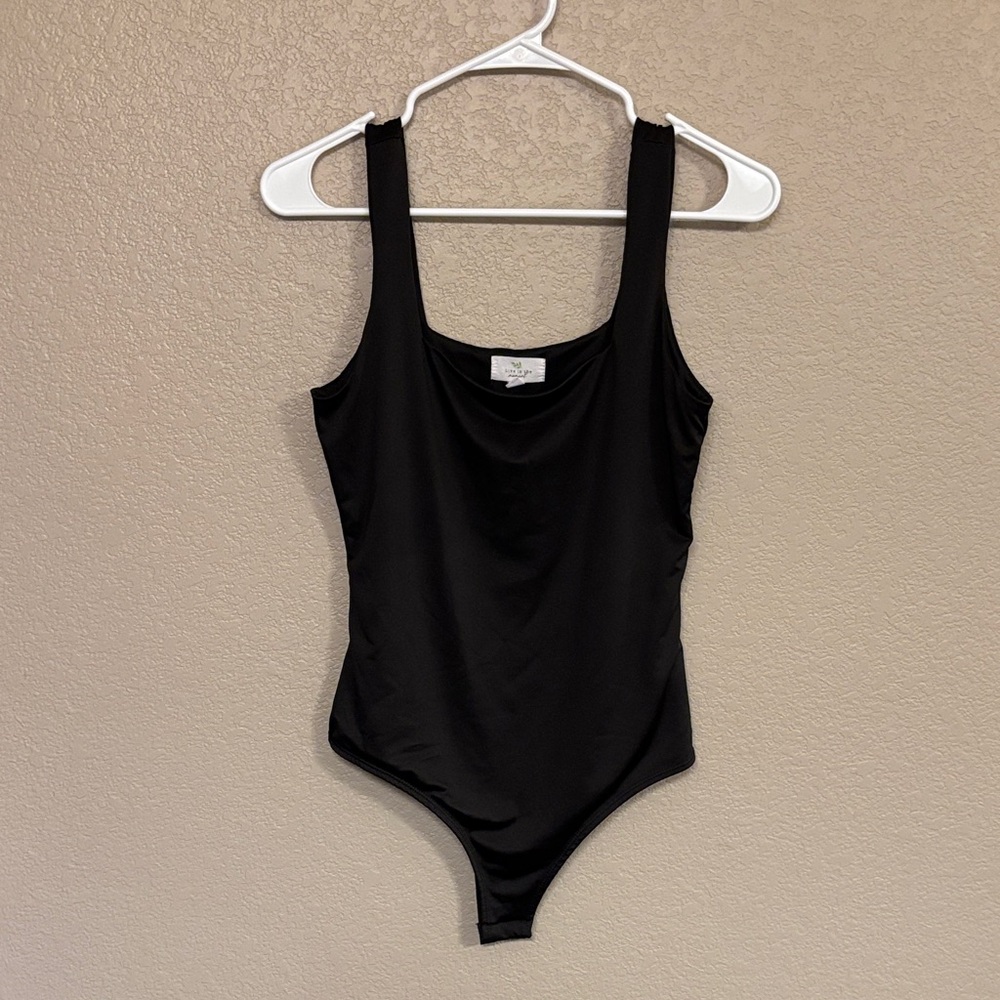 Black Sleeveless Bodysuit